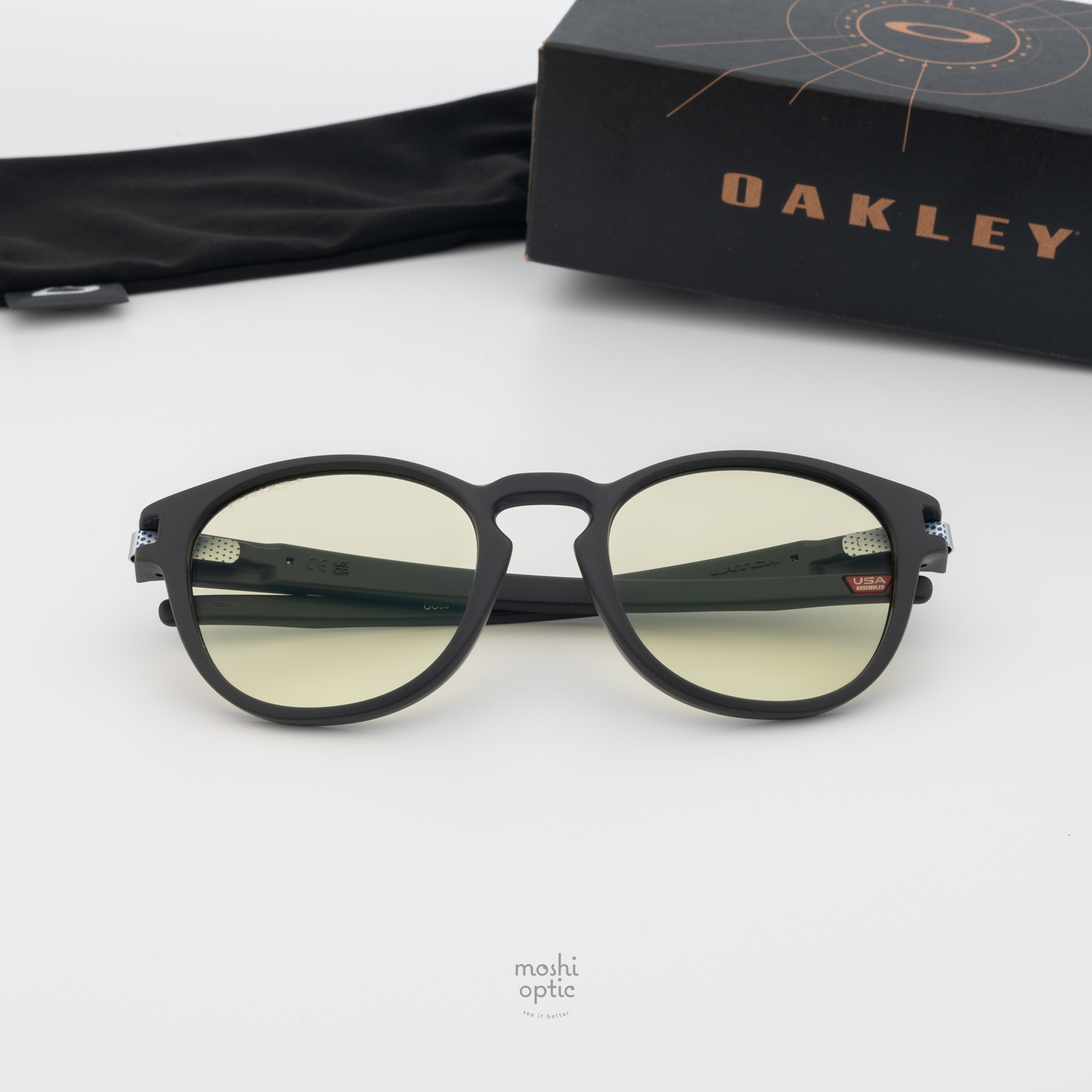 OAKLEY LATCH(A) OO9349-52 Matte carbon Prizm gaming™ 2.0
