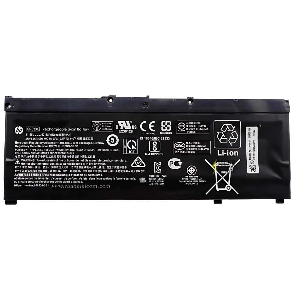 Battery HP GAMING PAVILION - 15-CX0173TX Original ราคา พิเศษ SR03XL