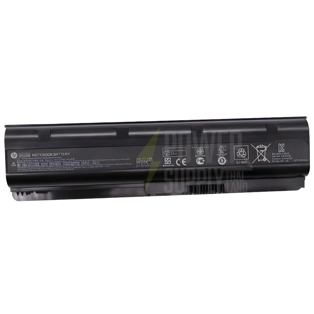Battery HP MU06 10.8V 47Wh Original ตรงรุ่น ราคา พิเศษ แบตเตอรี่ HP Pavilion DV6-3045SA, Pavilion G4-1202AU, Presario CQ57-372EM 47Wh ตรงรุ่น ตรงสเปค ลด ราคา พิเศษ