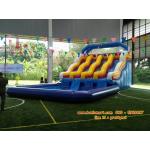 สไลเดอร์พร้อมสระน้ำเป่าลม 7x14 เมตร