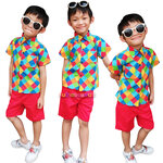 ชุดแหยมเด็ก ชุดเด็กคัลเลอร์ฟูล ชุดงานวัดเด็ก ชุดย้อนยุค