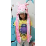 หมวกกันหนาวแฟชั่นรูปสัตว์น่ารัก (ลายกระต่ายชมพู)