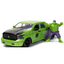 พรีออเดอร์ Jada โมเดลรถ โมเดลรถยนต์ Dodge Ram 1500 & 2.75" โมเดล Incredible Hulk
