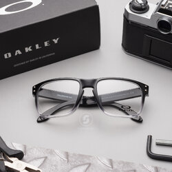 Oakley Holbrook Rx OX8156-06 Polished Black Clear Fade