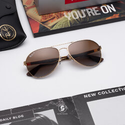 Ray Ban RB3549 001/T5 Gold Gradient Polarized