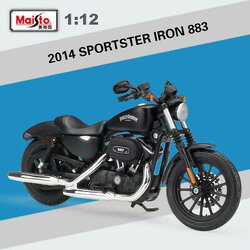 ขาย พรีออเดอร์ โมเดลรถเหล็ก โมเดลรถ มอเตอร์ไซค์ Harley 2014 Sportster Iron 883 1:12 มี โปรโมชั่น