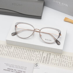 แว่นสายตา BOLON รุ่น Prague BJ6156 B13 Transparent Grey / Rose Gold