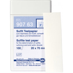 Sulphite test paper 90763 กระดาษทดสอบซัลไฟต์ 10 mg/L