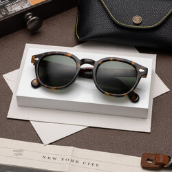 แว่นกันแดด Moscot Sun Lemtosh Tortoise G-15