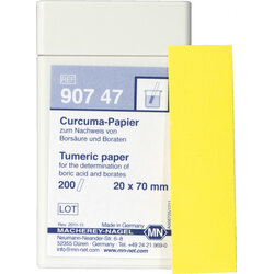 Turmeric paper 90747 กระดาษทดสอบกรดบอริกและบอเรต