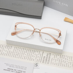 แว่นสายตา BOLON รุ่น Prague BJ6156 B39 Transaprent Pink / Gold