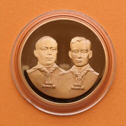 เหรียญ รัชกาลที่ 6 - รัชกาลที่ 9 ที่ระลึกงานชุมนุมลูกเสือโลก ครั้งที่ 20 พศ 2546 (20th WORLD SCOUT JAMBOREE THAILAND 2003) เนื้อทองแดงขัดเงา ขนาด 3.2 ซม พร้อมกล่องเดิม