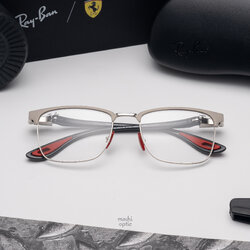 Ray-Ban Ferrari Collection RX6621M F131 Matte Silver on Silver