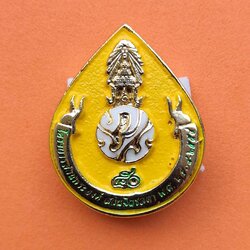 เข็ม ภปร ที่ระลึก 50 ปี โครงการส่วนพระองค์ สวนจิตรลดา พศ 2554 เนื้อกะไหล่ทองลงยา สูง 3 เซน