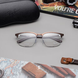 Ray-Ban RX6518 3162 Brown on Gunmetal