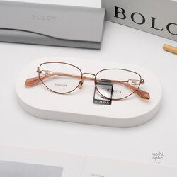แว่นสายตา BOLON รุ่น STOCKHOLM BA7050 B31 Rose gold/ Rim burgundy