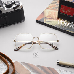 Ray-Ban RX1971V Square 2500 Gold