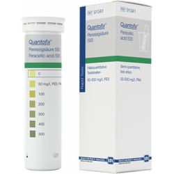 QUANTOFIX® Peracetic acid 500 test strips 91341 กระดาษทดสอบกรดเปอร์อะซิติก 500