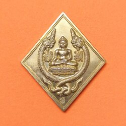 เหรียญ พระพุทธฤกษ์พจนี หลัง พระพรหมสี่หน้า รุ่นจตุพักตรพรหมาเมตตาบารมี วัดบ้านอิฐ อ่างทอง เนื้ออัลปาก้า สูง 3.8 เซน