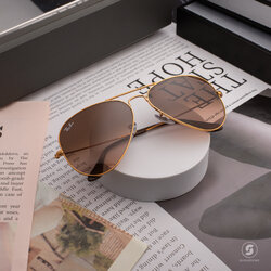 Ray-Ban RB3025 9001/A5 Aviator SHINY LIGHT BRONZE