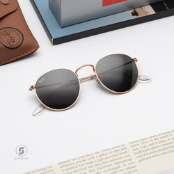 RayBan Round Metal RB3447 9202B1 Antique Gold