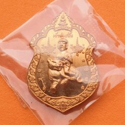 เหรียญรุ่น 3 บารมี กตัญญู เจ้าพ่อสนั่น หลัง เจ้าพ่อขุนด่าน โคกสำโรง จ.ลพบุรี ปี 2565 เนื้อทองแดง สูง 3.5 เซน