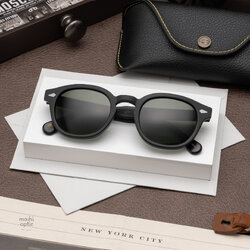 แว่นกันแดด Moscot Sun Lemtosh Matte Black G-15