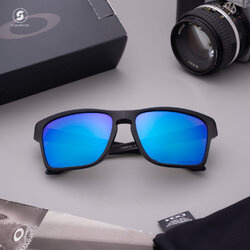 Oakley OO9448f-04 Sylas(A) Matte Black Prizm Sapphire Iridium Polarized