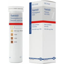 QUANTOFIX® Peracetic acid 2000 test strips 91342 กระดาษทดสอบกรดเปอร์อะซิติก 2000