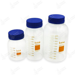 ขวดแก้วปากกว้าง Media Bottle wide mouth, KIMA