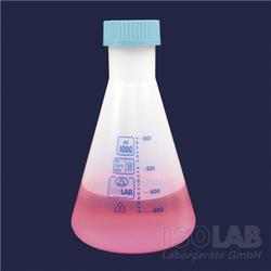 ขวดรูปชมพู่ฝาเกลียว ERLENMEYER FLASK - PP - SCREW CAP - ISOLAB