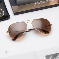 Ray-Ban RB3025 9001/A5 Aviator Shiny Light Bronze