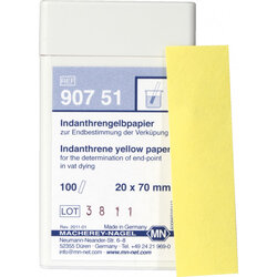 Indanthrene yellow paper 90751 กระดาษทดสอบไฮโดรซัลไฟต์ (โซเดียมไดไทโอไนต์)