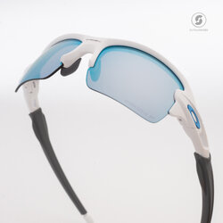 Oakley OJ9005-06 Flak XS Polished White Prizm Deep Water Polarized