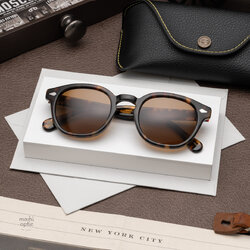 แว่นกันแดด Moscot Sun Lemtosh Tortoise Cosmitan Brown