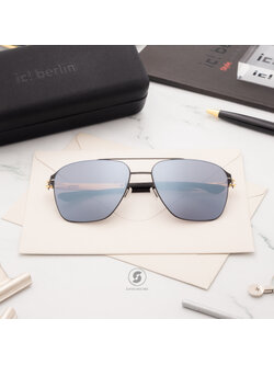 แว่นกันแดด IC BERLIN Jonathan I. Large Gold / Black