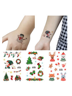 Tattoo Christmas สติ๊กทู แทททูคริสต์มาส แบบกลิตเตอร์