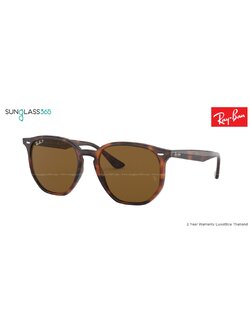 Ray Ban RB4306F Hexagonal 710/83 Brown Polarized