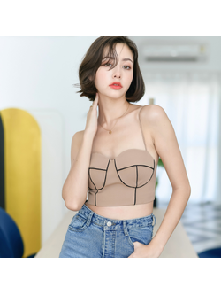 Lism S-020 Curve Line Bustier เสื้อครอปสายเดี่ยวสุดชิค