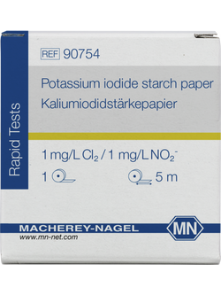 Potassium iodide starch paper from MN 90754 กระดาษทดสอบไนไตรต์และคลอรีนอิสระ
