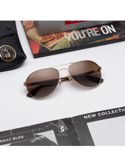 Ray Ban RB3549 001/T5 Gold Gradient Polarized