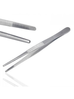 ปากคีบสแตนเลสปลายมน (Splinter Forceps) ยาว 16cm. ยี่ห้อMIRA