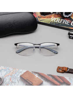 Ray-Ban RX6513 3163 Black on Silver