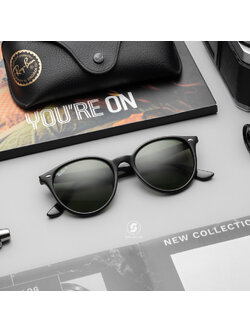 Ray-Ban Round RB4305F 601/9A Green Polarized