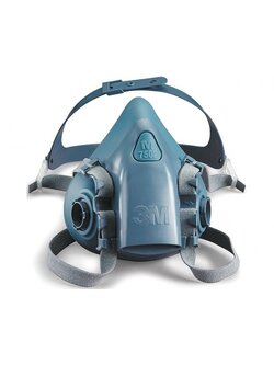 3M7502 หน้ากากซิลิโคนครึ่งหน้าไส้กรองคู่ ขนาดกลาง