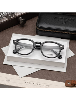 แว่นสายตา Moscot Lemtosh LTD WDA Onyx Black Crystal