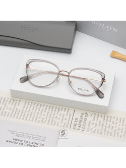 แว่นสายตา BOLON รุ่น Prague BJ6156 B13 Transparent Grey / Rose Gold