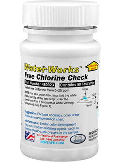 กระดาษวัดคลอรีนอิสระ (0-25 ppm) Free Chlorine Check