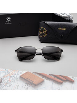 Ray Ban RB3684CH 002/K8 Black Dark Grey Chromance Polarized