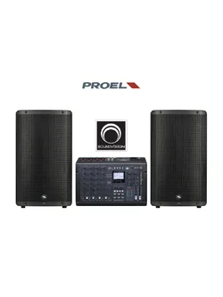 ชุดเครื่องเสียง PROEL PACK-2-SOUNDVISION SMX-6 + DIVA12A